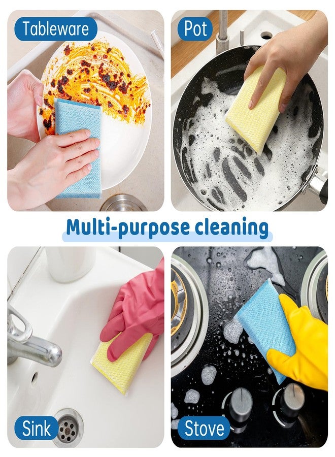 derloyo 20 Pack All-Purpose Kitchen Sponges, Non Scratch, for Washing and Cleaning Dishes, Non-Stick Cookware, Premium Scrubbers, Ideal for Kitchen, Bathroom - Image 5
